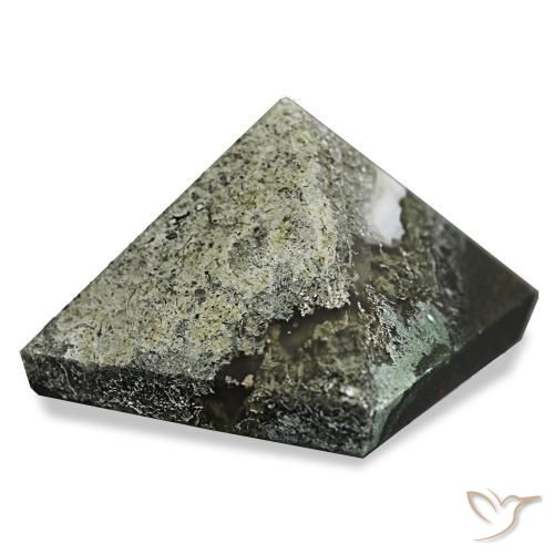 85.25克拉天然苔藓玛瑙，正方形，不透明