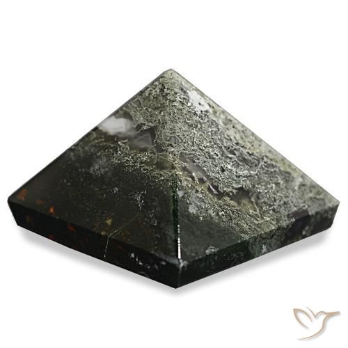 85.25克拉天然苔藓玛瑙，正方形，不透明