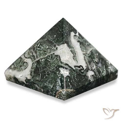 89.34克拉天然苔藓玛瑙，正方形，不透明