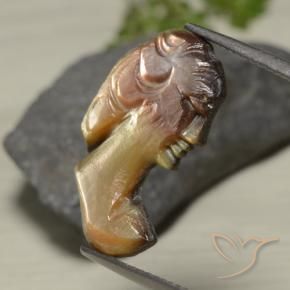 5.07克拉天然珍珠母，花式切割，不透明