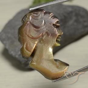 5.07克拉天然珍珠母，花式切割，不透明