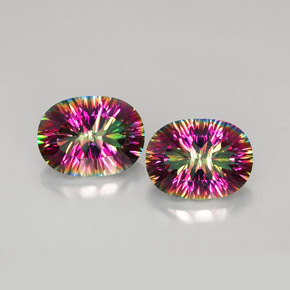 克拉天然神秘石英，椭圆形切割，VVS-VS