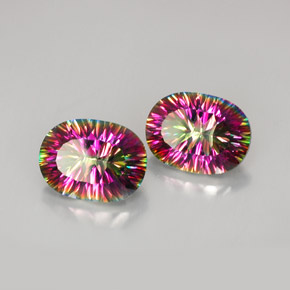 克拉天然神秘石英，椭圆形切割，VVS-VS