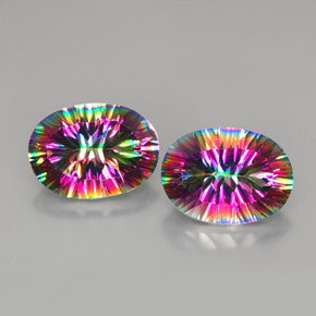 克拉天然神秘石英，椭圆形切割，VVS-VS