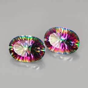 克拉天然神秘石英，椭圆形切割，VVS-VS