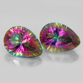 克拉天然神秘石英，梨形，VVS