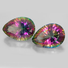 克拉天然神秘石英，梨形，VVS