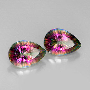 克拉天然神秘石英，梨形，VVS