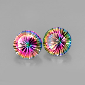 克拉天然神秘石英，圆形切割，VVS-VS