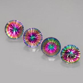 克拉天然神秘石英，圆形切割，VVS