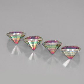 克拉天然神秘石英，圆形切割，VVS