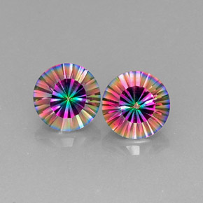 克拉天然神秘石英，圆形切割，VVS-VS