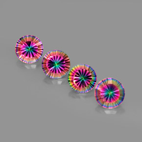 克拉天然神秘石英，圆形切割，VVS-VS