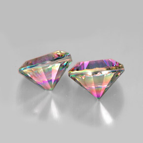 克拉天然神秘石英，圆形切割，VVS-VS