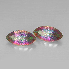 克拉天然神秘石英，榄尖形，VVS-VS