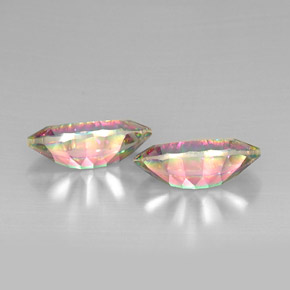 克拉天然神秘石英，榄尖形，VVS-VS