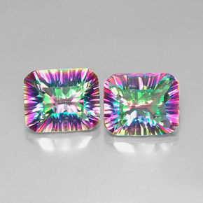 克拉天然神秘石英，祖母绿式切割，VVS-VS