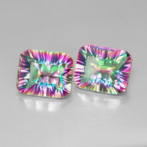 克拉天然神秘石英，祖母绿式切割，VVS-VS