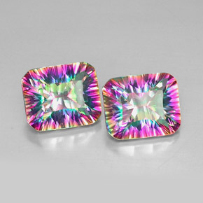 克拉天然神秘石英，祖母绿式切割，VVS