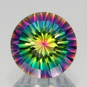 9.54克拉天然神秘石英，圆形切割，VVS-VS