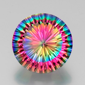 11.34克拉天然神秘石英，圆形切割，VVS-VS