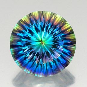 18.36克拉天然神秘石英，圆形切割，VVS-VS