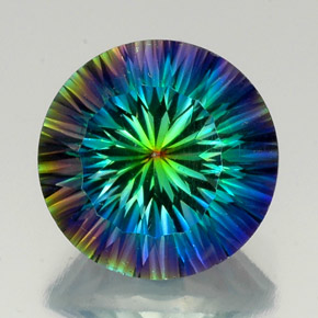 19.24克拉天然神秘石英，圆形切割，VVS-VS