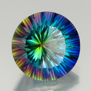 19.24克拉天然神秘石英，圆形切割，VVS-VS