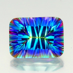 10.56克拉天然神秘石英，祖母绿式切割，VS