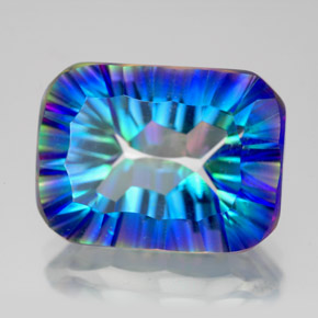 11.00克拉天然神秘石英，祖母绿式切割，VVS-VS