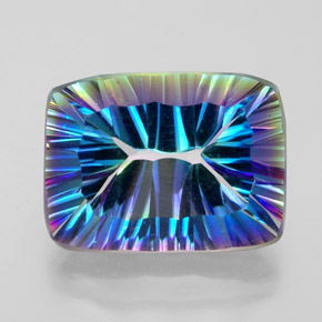 10.34克拉天然神秘石英，狭长方形，VVS-VS