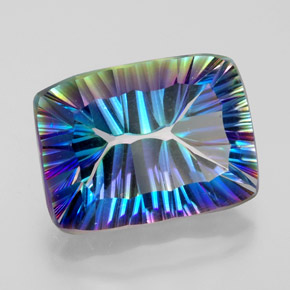 10.34克拉天然神秘石英，狭长方形，VVS-VS