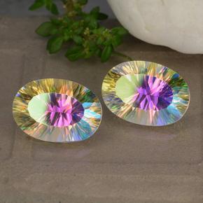 9.99克拉天然神秘石英，椭圆形切割，VVS-VS