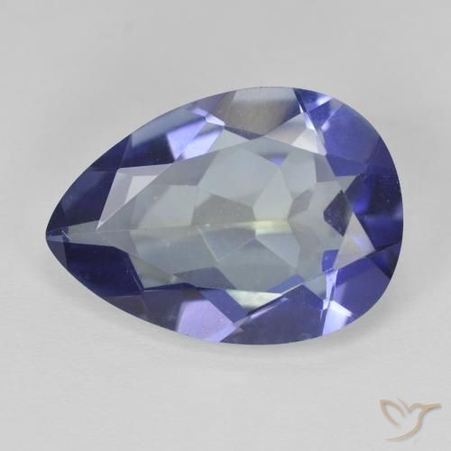 8.89克拉天然多色镀膜石英，梨形，18.3×13.1毫米，VVS-VS