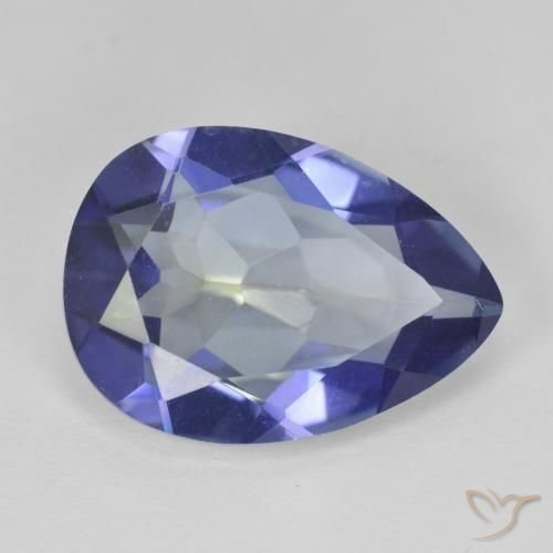 8.89克拉天然多色镀膜石英，梨形，18.3×13.1毫米，VVS-VS