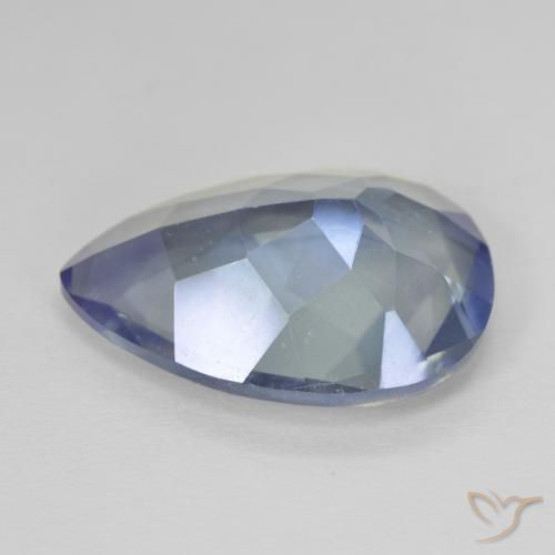 8.89克拉天然多色镀膜石英，梨形，18.3×13.1毫米，VVS-VS