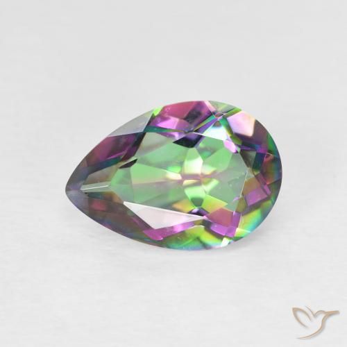 1.76ct 天然 彩色 神秘石英, 梨形, VVS-VS