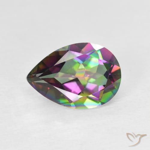 1.78ct 天然 彩色 神秘石英, 梨形, VVS-VS