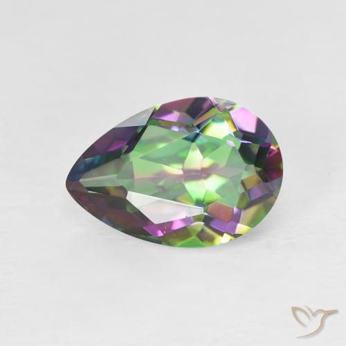 1.98ct 天然 彩色 神秘石英, 梨形, VVS-VS