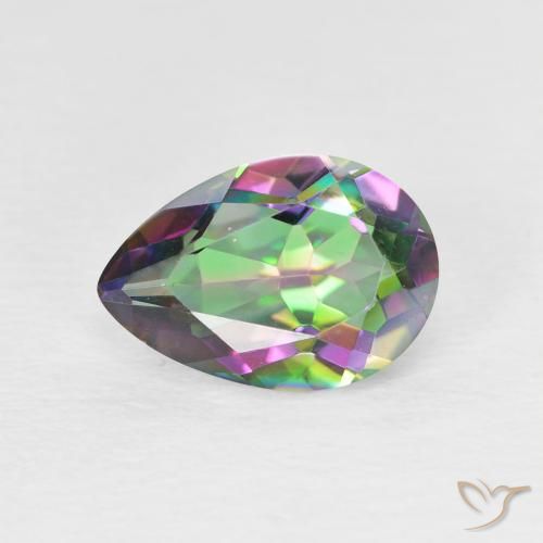 1.88ct 天然 彩色 神秘石英, 梨形, VVS-VS