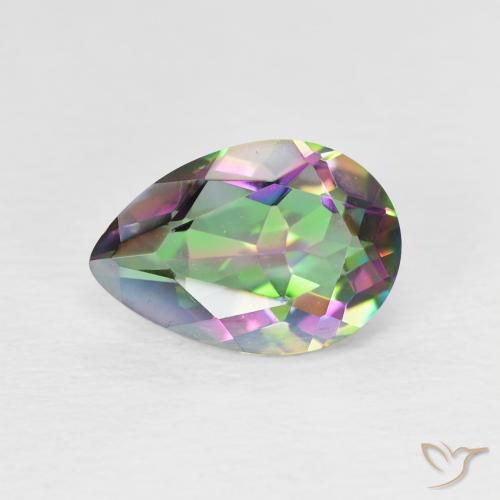 1.94ct 天然 彩色 神秘石英, 梨形, VVS-VS