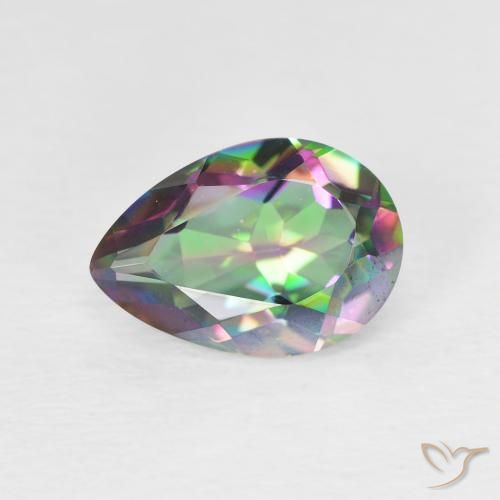 1.92ct 天然 彩色 神秘石英, 梨形, VVS-VS