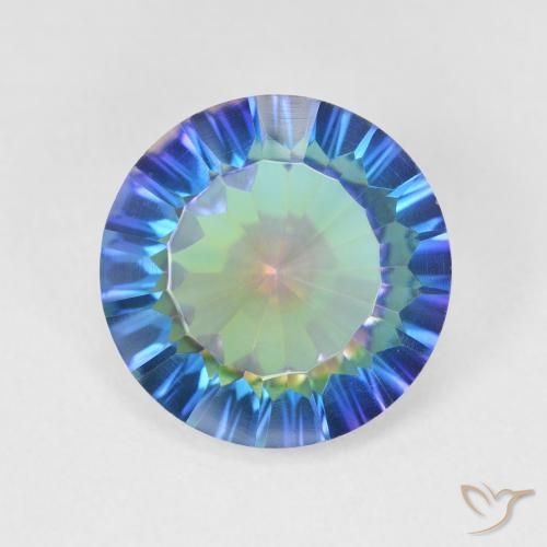 4.88ct 天然 彩色 神秘石英, 圆形的, VVS-VS