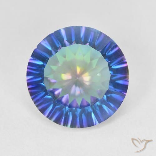 5.48ct 天然 彩色 神秘石英, 圆形的, VVS-VS