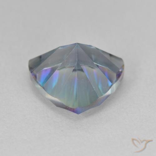 2.97克拉天然神秘石英，胖三角形，VVS-VS