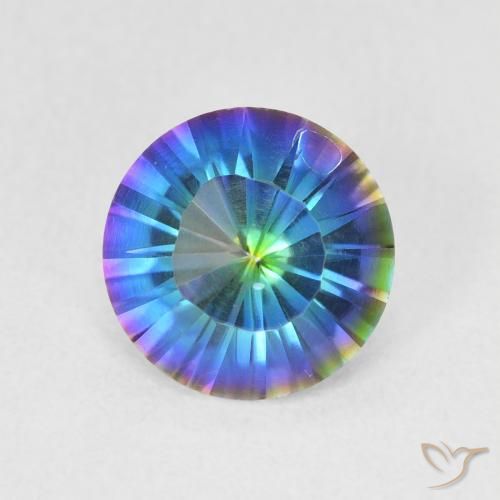 1.53ct 天然 彩色 神秘石英, 圆形的, VVS