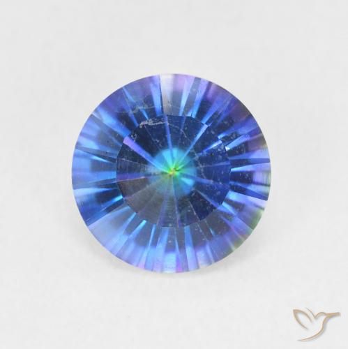 1.65ct 天然 彩色 神秘石英, 圆形的, VVS-VS
