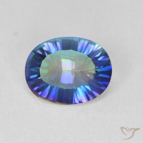 1.62ct 天然 彩色 神秘石英, 椭圆形, VS