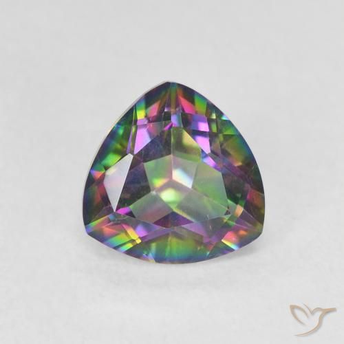 1.11ct 天然 彩色 神秘石英, 胖三角形, VVS