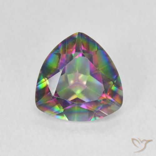 1.04ct 天然 彩色 神秘石英, 胖三角形, VVS